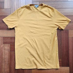 COS Basic Crewneck Solid Mustard Color T-Shirt
